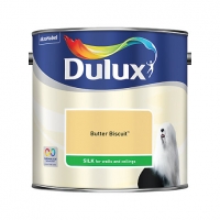 Wickes  Dulux Silk Emulsion Paint - Butter Biscuit 2.5L