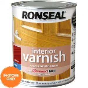Ronseal Interior Varnish Satin Walnut 750ml £9.59