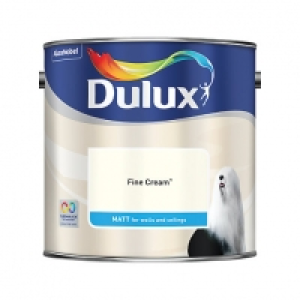 Dulux Matt Emulsion Paint - Fine Cream 2.5L £15.99