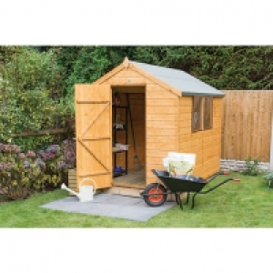 Forest Garden Apex Shiplap Dip Treated Shed 6 x 8 ft - with