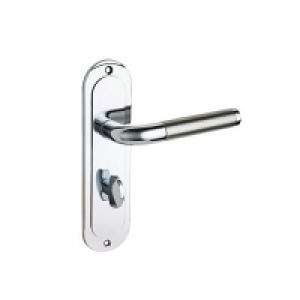 Wickes Vittore Bathroom Handles Pair Polished Chrome & Matt  £16.99