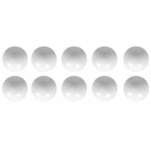 Wickes Plastic Ball Top Knobs White 37mm 10 Pack &pound;10.69