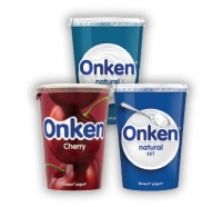 Budgens  Onken Cherry, Natural Smooth, Natural Set Biopot Yogurt