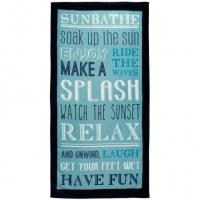 BMStores  Printed Beach Towel 75 x 150cm - Make a Splash