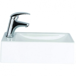Wickes Sorrento Cloakroom Basin Left Hand 400mm &pound;60.00