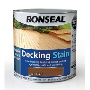 Ronseal Ultra Tough Deck Stain Rich Teak 2.5L £24.99