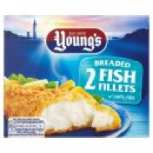 2 Breaded Fish Fillets &pound;1.00