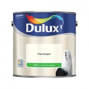 Dulux Silk Emulsion Paint - Fine Cream 2.5L £15.99