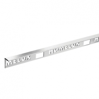 Wickes  Homelux 12.5mm Metal Straight Edge Stainless Steel Effect Ti