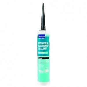 Wickes Kitchen & Bathroom Sealant Black 310ml