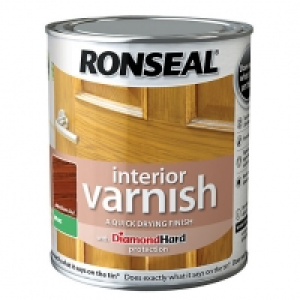 Wickes  Ronseal Interior Varnish Matt Medium Oak 750ml