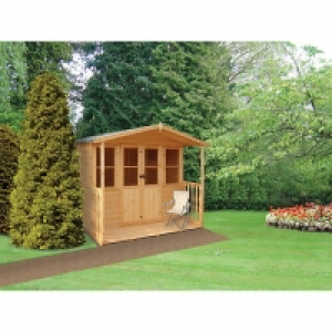 Wickes  Wickes Houghton Double Door Summerhouse with Veranda - 7 x 7