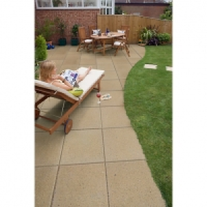 Wickes  Marshalls Perfecta Smooth Buff 450 x 450 x 35mm Paving Slab 