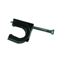 Wickes  Wickes Exterior Cable Clips Black 11mm 50 Pack