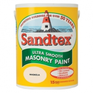 Sandtex Smooth Masonry Paint - Magnolia 5L