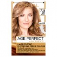 Asda  Excellence Age Perfect 7.31 Dark Caramel Blonde Permanent Ha