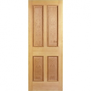 Wickes  Wickes Denham Internal Fire Door Oak Veneer 4 Panel 1981x762