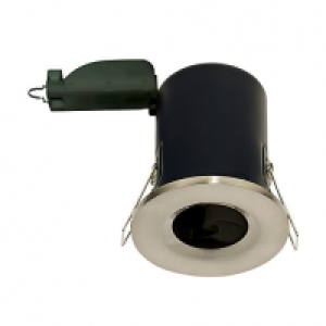 Luceco Fixed Fire Rated Brushed Chrome Downlight - GU10