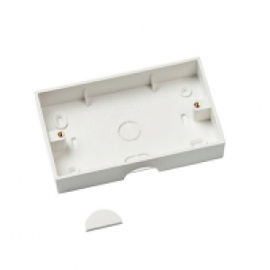 Wickes  D-Line Twin Socket Box Including Box Adaptor & Adaptor Tee W