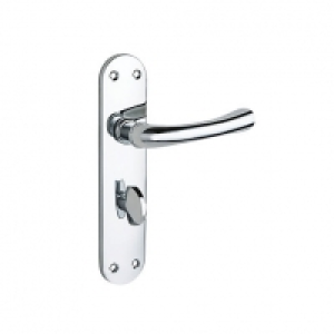 Wickes  Wickes Gianni Bathroom Handles Pair Polished Chrome Finish