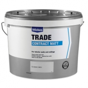 Wickes Contract Matt Emulsion Paint - Classic Grey 10L