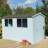 Wickes  Wickes Easy Assembly Timber Shiplap Apex Shed - 8 x 10 ft