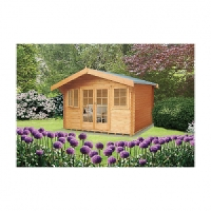 Wickes  Shire Clipstone Log Cabin 16x16