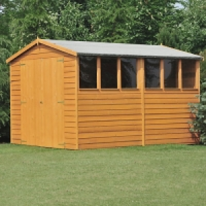 Wickes Double Door Overlap Apex Shed - 8 x 10 ft