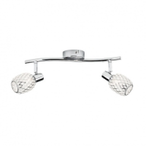 Wickes  Philips Deltoid Polished Chrome 2 Bar Spotlight - G9