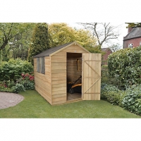 Wickes  Wickes Apex Overlap Pressure Treated Shed 6 x 8 ft