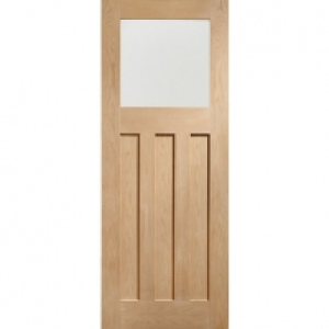 XL Dx Internal Oak Veneer Door with Obscure Glaze 3 Panel 19 &pound;180.00