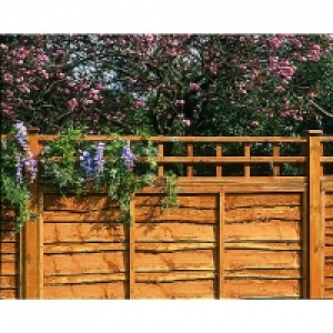 Wickes Fence Top Trellis Square Lattice 1.83m x 300mm Autumn