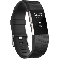 BigW  Fitbit Charge 2 Heart Rate + Fitness Wristband - Black - Lar