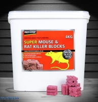 InExcess  Procter Pest-Stop Super Mouse & Rat Killer Blocks 4kg - Wax 