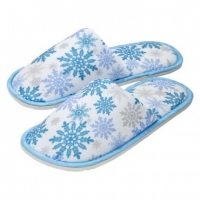 Poundland  Christmas Slippers Blue Design