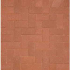 Wickes  Marshalls Driveline 50 Textured Red 200 x 100 x 50mm Block P