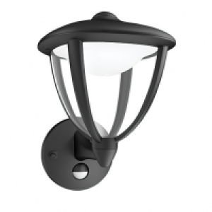 Robin Wall Lantern Black 1 x 4.5W 230V PIR