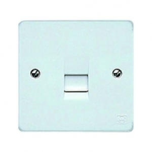 Wickes  MK Slave Telephone Socket 1 Gang K0427PPK