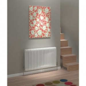 Kudox Two Column Designer Radiator - White 600 x 1042 mm