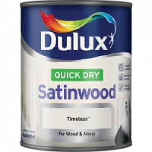 Dulux Quick Dry Satinwood Paint - Timeless 750ml