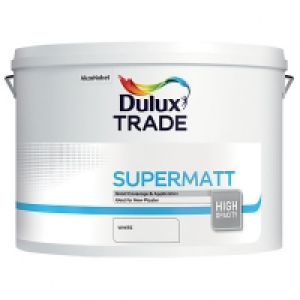 Dulux Trade Supermatt Emulsion Paint - White 10L £36.42