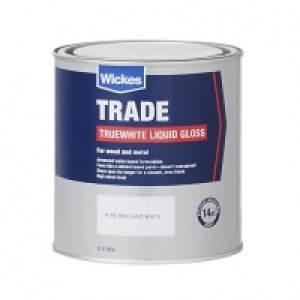 Wickes  Wickes Truewhite Liquid Gloss Paint - Pure Brilliant White 2