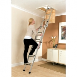 Wickes  Youngman Deluxe 3 Section Aluminium Loft Ladder