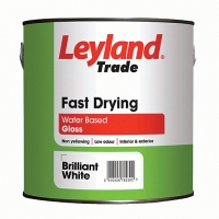 Wickes  Leyland Trade Fast Drying Gloss Paint - Brilliant White 2.5L