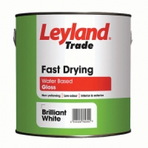 Leyland Trade Fast Drying Gloss Paint - Brilliant White 2.5L
