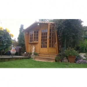 Shire Sandringham Double Door Summer House with Bay Window -