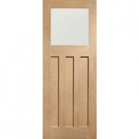 Wickes  XL Dx Internal Oak Veneer Fully Finished Door with Obscure G
