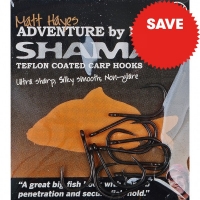 JTF  MH Shaman Teflon Coated Carp Hooks Size 4 10 Pack