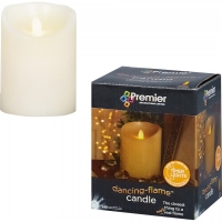 JTF  LED Dancing Flame Candle Cream 13cm