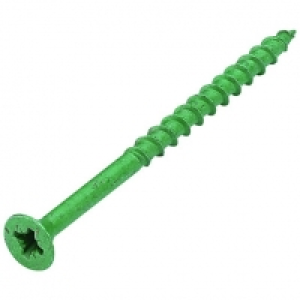 Wickes  Wickes External Grade Screw Green No.10x64mm Pack 20